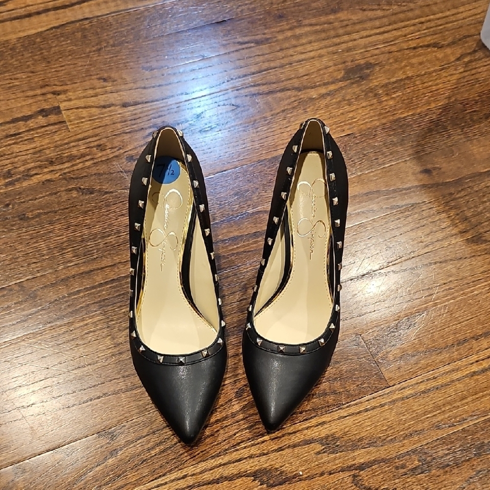 Black Studded Women's Shoes